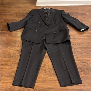 Lauren Ralph Lauren Classic Black Double-Breasted Suit